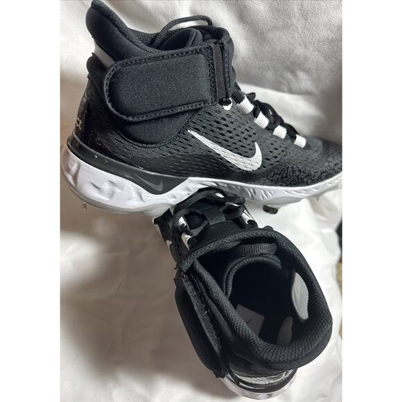 Nike Alpha Huarache Elite 4 Mid Black Baseball Cleats DJ6520-011 Men’s Sz 7 NWOT - Picture 5 of 8